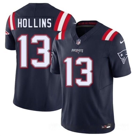 Mens or Youths Choose Mack Hollins Navy Vapor Stitched Jersey